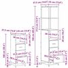 vidaXL Badezimmerm&ouml;bel-Set mit Schubladen 4 pcs Altholz Holzwerkstoff
