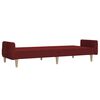 vidaXL Schlafsofa 2-Sitzer Weinrot Stoff