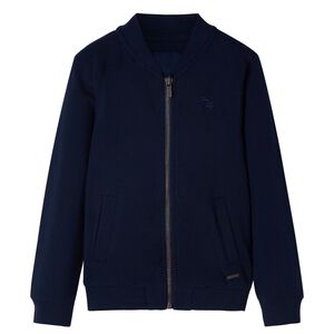 vidaXL Kinder-Sweatshirt mit Rei&szlig;verschluss Marineblau 104