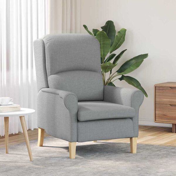 vidaXL Sessel Hellgrau 76 x 94 x 102 cm Stoff