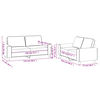 vidaXL 2-tlg. Sofagarnitur Creme Stoff