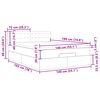 vidaXL Ottoman-Bett mit Matratzen & LEDs Grau 140x190 cm Kunstleder