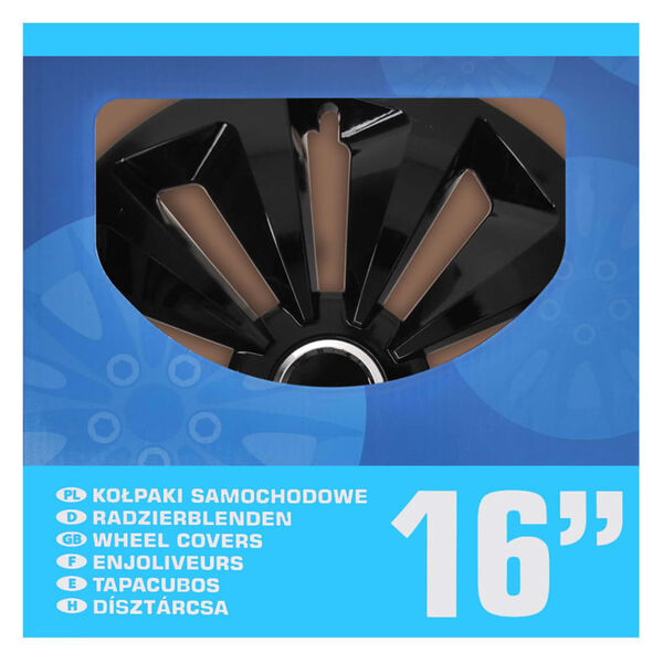 ProPlus Radzierblenden Fox 4 Stk. Schwarz 16"