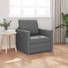 vidaXL Bodensofa mit Schlaffunktion Dunkelgrau 112x174x55 cm Stoff