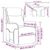 vidaXL Liegestuhl Schwarz 66,5 x 94 x 101,5 cm Polyester