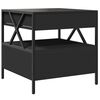 vidaXL Couchtisch mit Infinity-LED Schwarz 50x50x51 cm