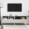 vidaXL TV-Schr&auml;nke 2 Stk. Wei&szlig; 68x39x50,5 cm Stahl