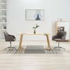 vidaXL Esszimmerst&uuml;hle Drehbar 2 Stk. Taupe Stoff