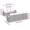 vidaXL Garten-Sofa-Set mit Kissen mit Speicher 8 pcs Beige und Creme