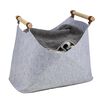 HI Filzkorb mit 2 Griffen 54x30x40 cm Grau