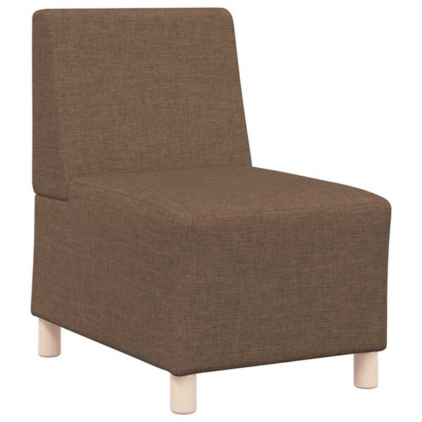 vidaXL Modulares Armfreies Sofa 2 pcs Braun 55 x 74 x 82 cm Stoff