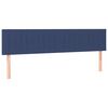 vidaXL Boxspringbett mit Matratze & LED Blau 120x190 cm Stoff
