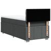 vidaXL Boxspringbett mit Matratze Dunkelgrau 80x200 cm Stoff