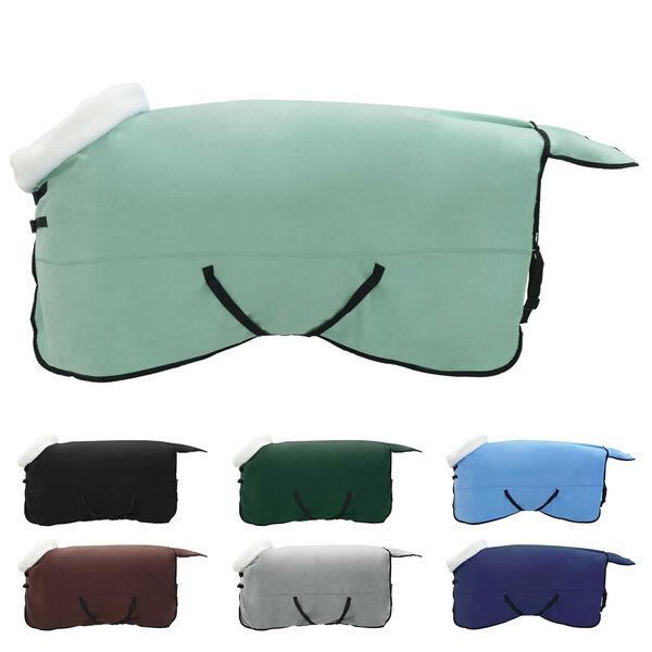 vidaXL Pferdedecke Dunkelgr&uuml;n 135 cm Polarfleece