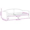 vidaXL Tagesbett Taupe 80x200 cm Stoff