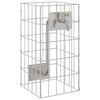 vidaXL Gabionen Wasserhahn Silber 26 x 25 x 50 cm Edelstahl