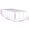 vidaXL Bettgestell ohne Matratze Blau 100x200 cm Stoff