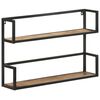vidaXL Wandregal 80x20x60 cm Raues Mangoholz