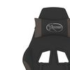 vidaXL Gaming-Stuhl mit Massagefunktion Schwarz und Taupe Stoff