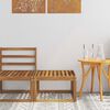 vidaXL Outdoor-Fu&szlig;hocker Massivholz Akazie Natur 59 x 59 x 37 cm