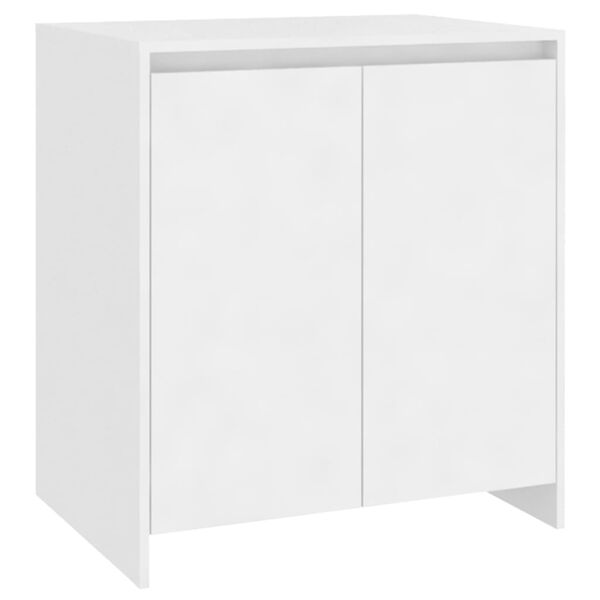vidaXL 2-tlg. Sideboard Wei&szlig; Holzwerkstoff