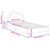 vidaXL Kinderbettgestell mit Kopfteil Schwarz 80 x 200 cm PU