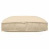 vidaXL Palettkissen f&uuml;r geeigneten Sitz Beige 80 x 80 x 12 cm
