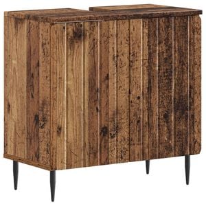 vidaXL Waschbeckenschrank ZWOLLE Altholz 59,5 x 31,5 x 59 cm