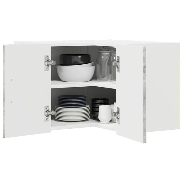 vidaXL K&uuml;chenschrank Lucca Betongrau 57 x 57 x 40 cm Holzwerkstoff
