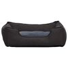 vidaXL Hundebett Dunkelgrau 110,5x80,5x26 cm Fleece Leinenoptik