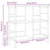 vidaXL B&uuml;cherregal Artisan-Eiche 82 x 32 x 79 cm Holzwerkstoff