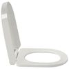 vidaXL Toilettensitz mit Absenkautomatik Wei&szlig; Quadratisch