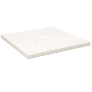 vidaXL Tischplatte Wei&szlig; 40x40x2,5 cm Massivholz Kiefer Quadratisch