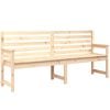 vidaXL Gartenbank 203,5x48x91,5 cm Massivholz Kiefer