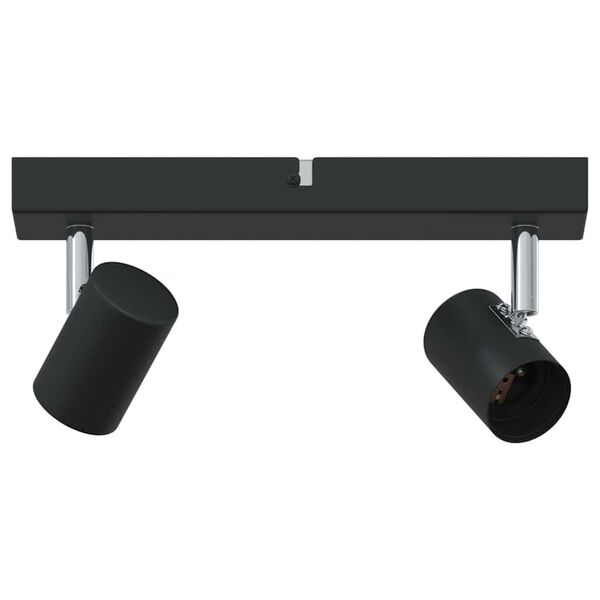 vidaXL Deckenstrahler mit Strahlern Schwarz 26 x 6,5 x 11,5 cm Metall