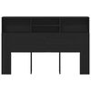 vidaXL Kopfteil Schrank Schwarz Eichen-Optik 160 x 19 x 103,5 cm