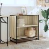 vidaXL B&uuml;cherregal Sonoma-Eiche 80,5x35x76 cm Holzwerkstoff