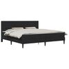 vidaXL Bettgestell mit Matratze mit Kopfteil Schwarz 180 x 200 cm Samt