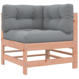vidaXL Ecksofa mit Kissen Massivholz Douglasie