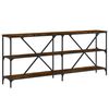 vidaXL Konsolentisch R&auml;uchereiche 180x30x75 cm Holzwerkstoff und Eisen