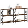 vidaXL Konsolentisch R&auml;uchereiche 156x28x80,5 cm Holzwerkstoff
