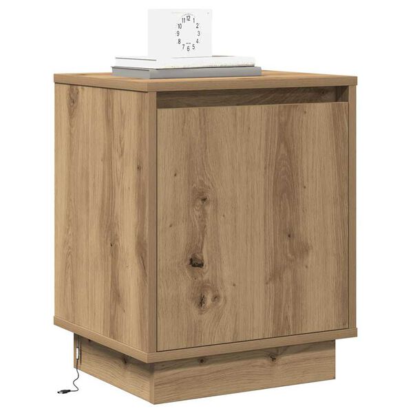 vidaXL Nachttisch 2 pcs Artisan-Eiche 39 x 34,5 x 50 cm Holzwerkstoff