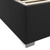 vidaXL Bettrahmen mit Matratze Schwarz 120 x 190 cm Stoff
