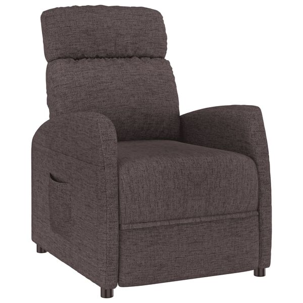 vidaXL Relaxsessel Dunkelbraun Stoff