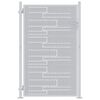 vidaXL Gartentor 85 x 144 cm Edelstahl Silber Abschlie&szlig;bar