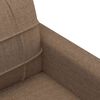 vidaXL 2-Sitzer-Sofa Braun 140 cm Stoff