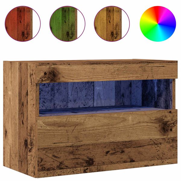 vidaXL TV-Wandschrank Altholz 60 x 30 x 40 cm Holzwerkstoff