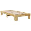 vidaXL Massivholzbett ohne Matratze 75x190 cm Eichenholz