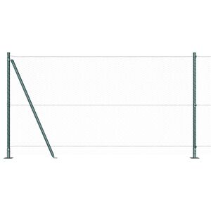 vidaXL Sechseckzaun mit Betonsockel 10 x 1,2 m PVC-beschichteter Stahl