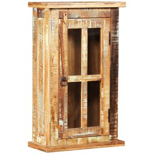 vidaXL Wandschrank Altholz Massiv 44x21x72 cm
